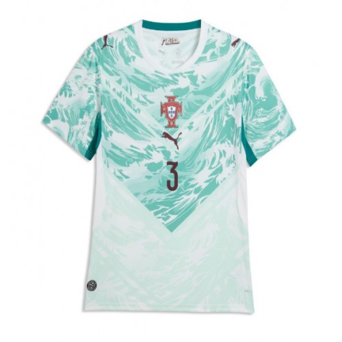 Portugal Ruben Dias #3 Bortatröja Dam VM 2026 Kortärmad